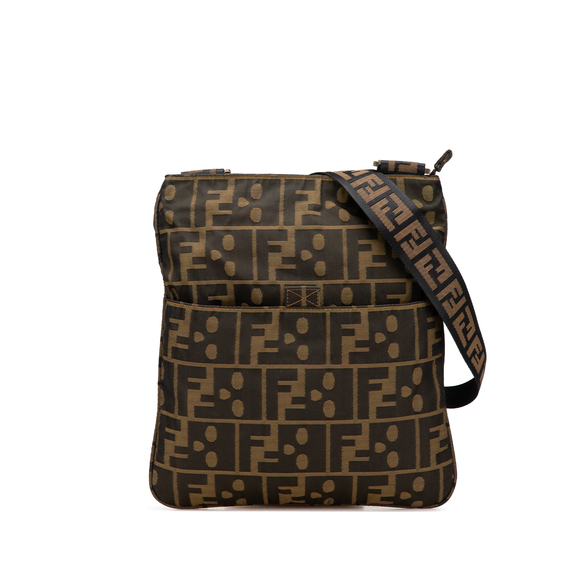 Pre-Loved Fendi Zucca Canvas Skull Crossbody - Picture 1 of 11